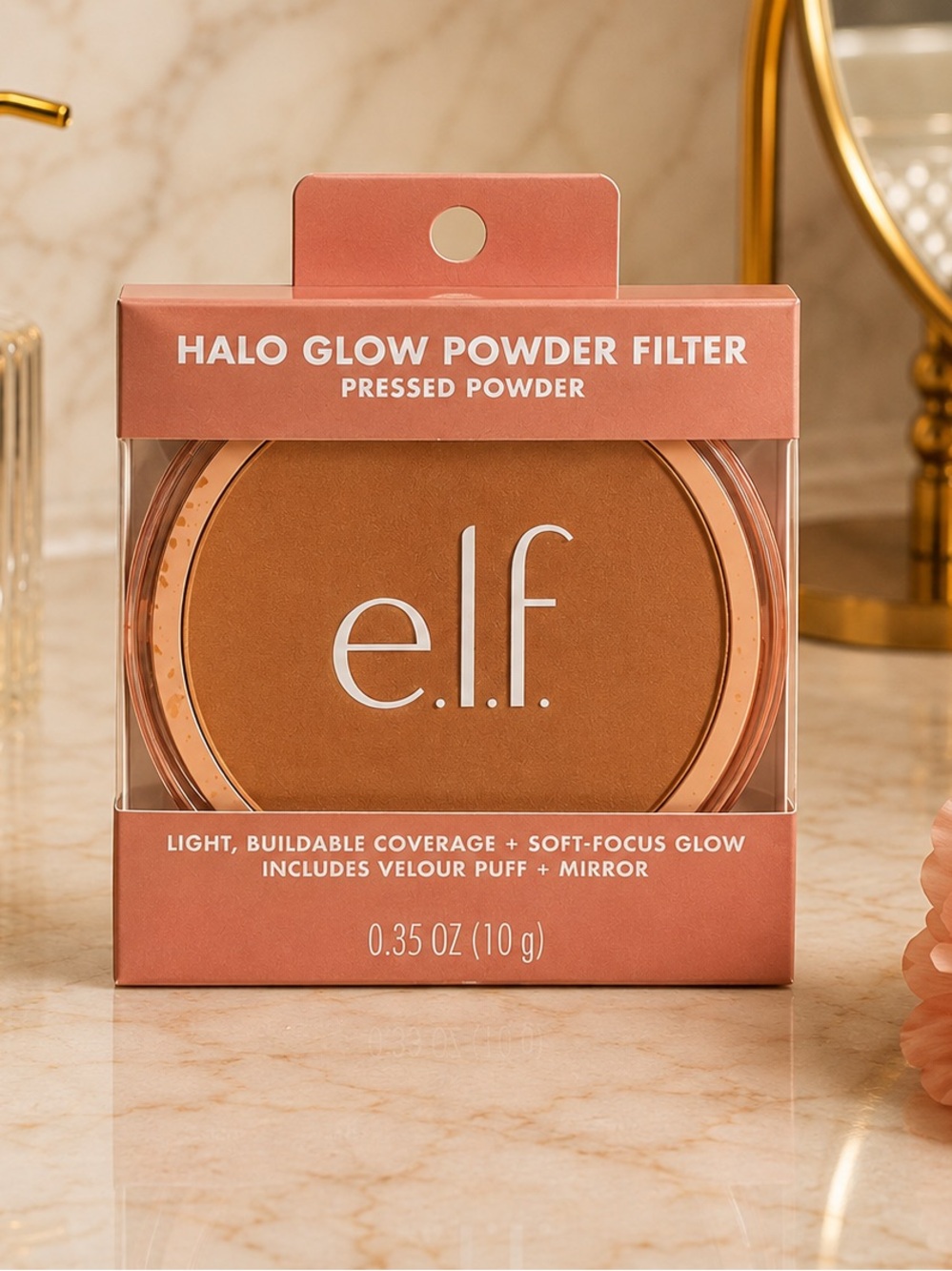 NEW e.l.f. Halo Glow Powder Filter Deep Neutral Pressed Powder